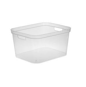 Sterilite 13268606 Tall Storage Bin, Polypropylene, Clear