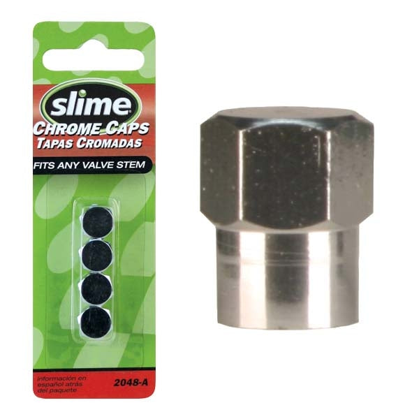 Slime 2048-A Tire Valve Cap, Chrome