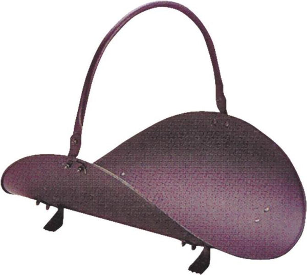 Simple Spaces B19000BK-T3L Wood Basket, 19", Black