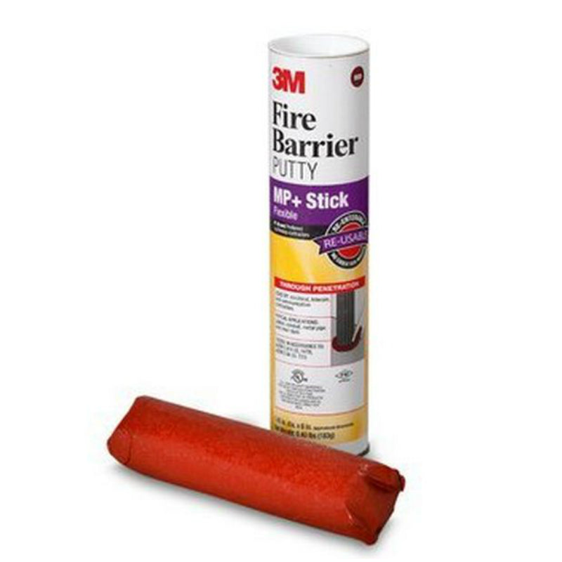 3M MP+ STICK Fire Barrier Modable Putty Stix, Red-Brown