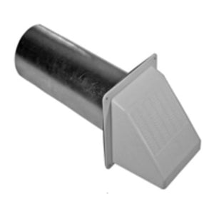 Builder's Best 110113 Thru-Wall White Dryer Vent Hood, 4"