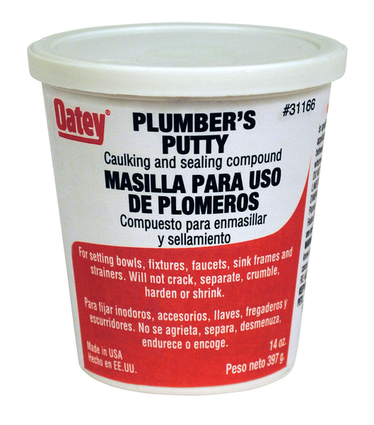 Oatey 31166 Plumber&#039;s Putty Caulking & Sealing Compound, 14 Oz.