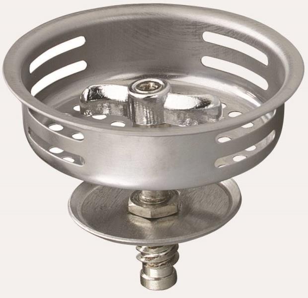 Plumb Pak PP820-34 Replacement Basket Strainer With Twist N Lock Post, Stainless Steel