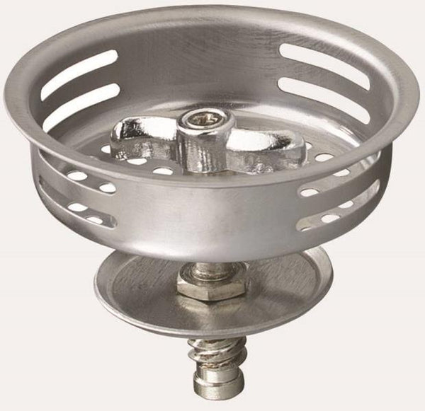 Plumb Pak PP820-34 Replacement Basket Strainer With Twist N Lock Post, Stainless Steel