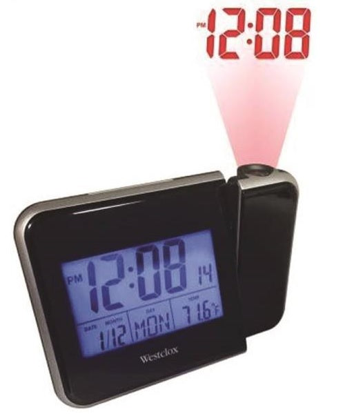 Westclox 72027 LCD Projection Alarm Clock