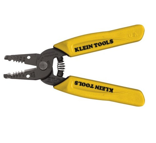 Klein Tools 11048 Dual Wire Stripper Cutter Tool, 6-1/4", Yellow Handle