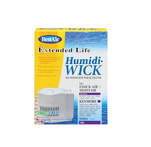 Best Air EF21-5/EF1 Humidifier Wick Filter, White, 31in x 7/8in x 7-3/4in