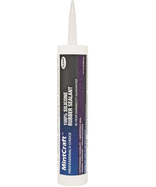 ProSource 7851000 Silicone Rubber Sealant Caulk, 10.1 Oz