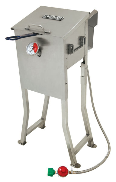 Bayou Classic 700-725 Deep Fryer with Stainless Steel Basket, 2.5-Gallon