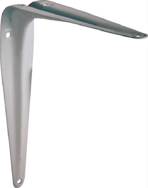 Prosource 21141PHL-PS Shelf Brackets, Steel, White Powder Coated, 10" x 12"