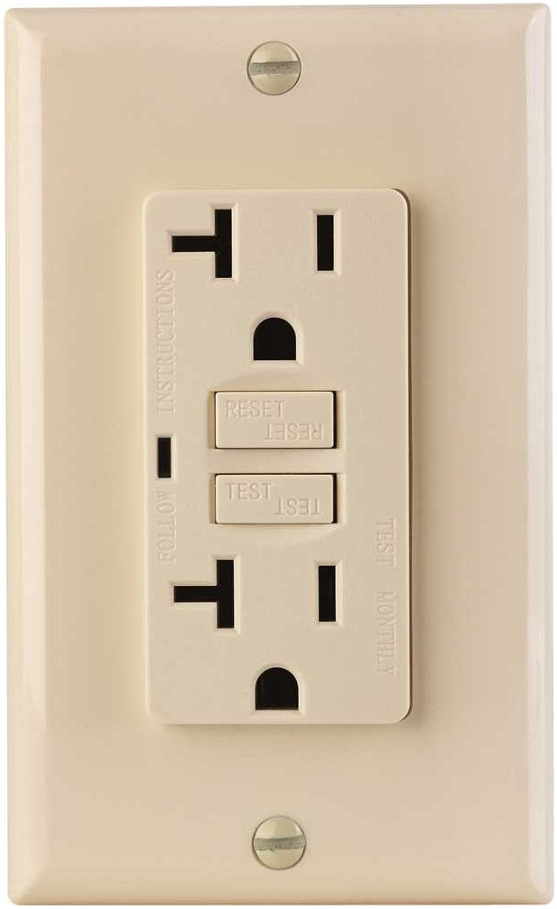Af Lighting 2498572 GFCI Receptacle, Ivory, 125 Volt