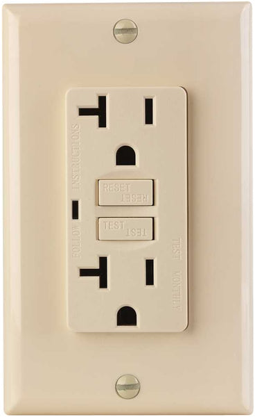 Af Lighting 2498572 GFCI Receptacle, Ivory, 125 Volt