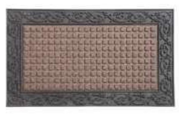 Simple Spaces 08ABSHE-30 Door Mat, 22" x 36"