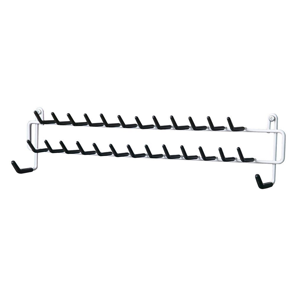 ClosetMaid 8051 Tie & Belt Rack, 7" x 15" x 3-1/2", White