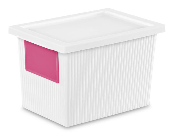 Sterilite 14318006 White ID Box, 5.4 Quart