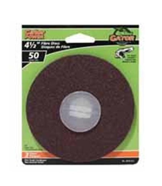 Gator 3072-012 Fiber Disc, 4-1/2" x 7/8", 50 Grit