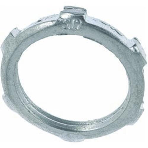 Halex 61915B Rigid Steel Conduit Locknut, 1-1/2, Zinc Plated, Bulk Pack