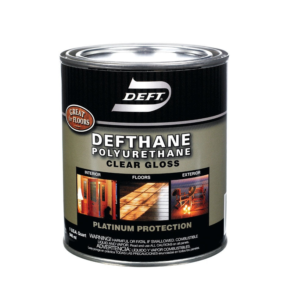 Deft DFT20/04 Defthane Interior/Exterior Oil-Based Polyurethane, 1 Qua – Toolbox Supply