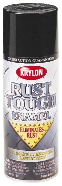 Krylon RTA9200 Rust Tough Spray Enamel, Gloss White, 12 Oz.