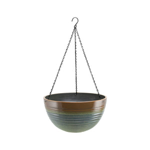 Landscapers Select PT-S074 Hanging Basket, Green/Blue, 16"