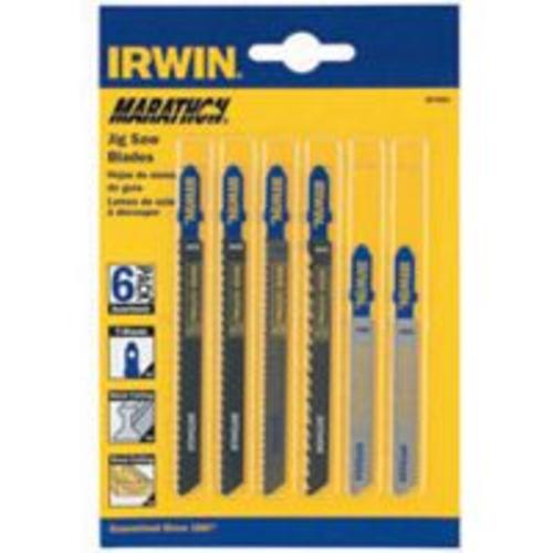 Irwin 3072001 Jigsaw Blade T-Shank  6Pc Asrt