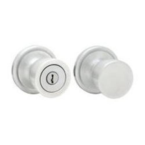 Kwikset 750A26D6ALRCS Signature Series Vestibule Knob Locksets, Satin Chrome