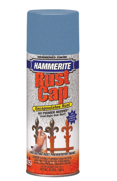 Masterchem 41150 Hammered Spray Enamel, 12 Oz, Light Blue