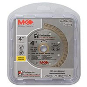 Mk Diamond 167020-CN Turbo Saw Blade, 4"x0.080"x20mm