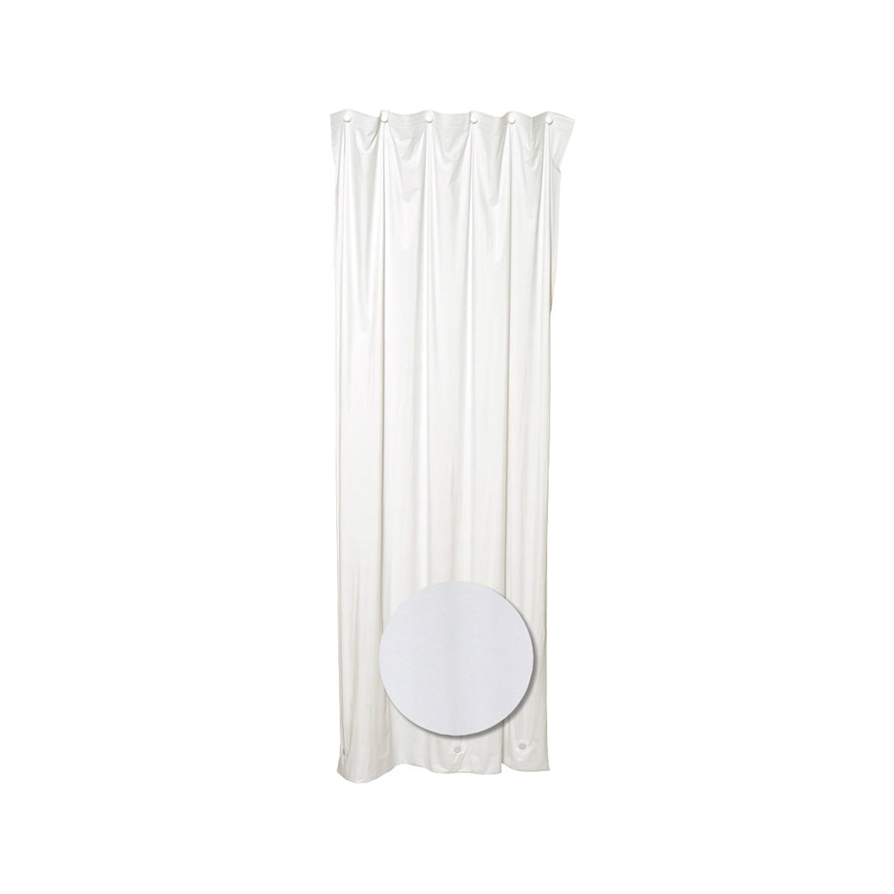 Zenith H26WW Shower Curtain/Liner, Vinyl, White, 36" x 72"