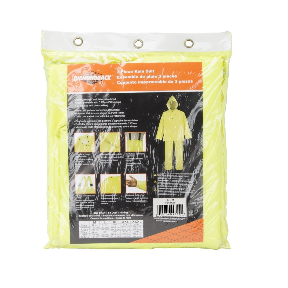 Diamondback OX025PU-M Rain Suit, Medium