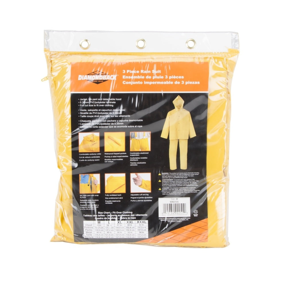 Diamondback SRS3/111-M Rain Suit, Medium, Polyester
