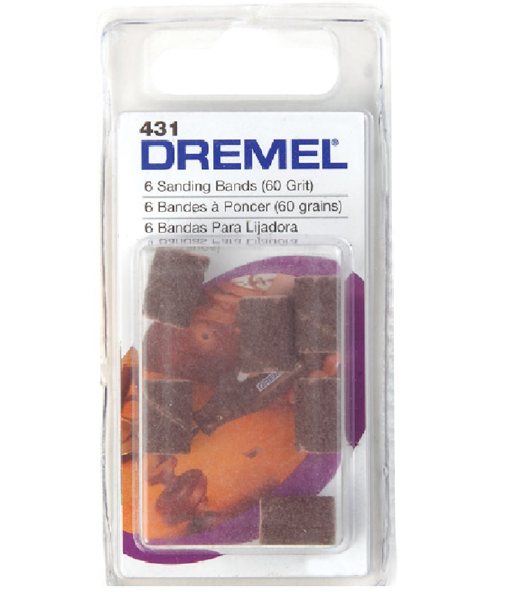 Dremel 431 Sanding Bands, 1/4", 60-Grit