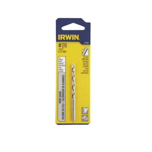 Irwin 81126 High Speed Steel Wire Gauge Drill Bit, 1-7/8" x 3"