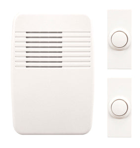 Heath Zenith SL-7367-02 Wireless Door Chime Kit, White