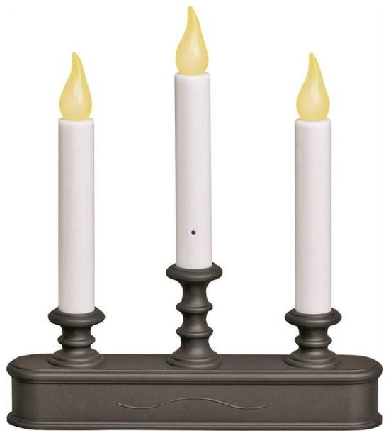 Xodus Innovations FPC1230ABZ Christmas 3-Tier Candelabra LED Candle, 11.22"