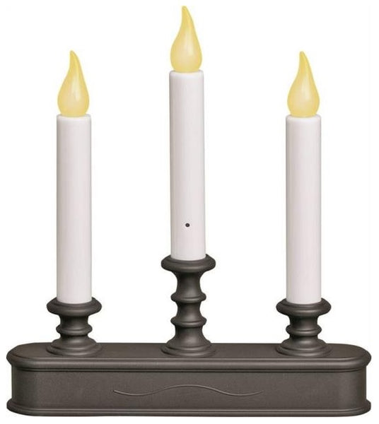 Xodus Innovations FPC1230ABZ Christmas 3-Tier Candelabra LED Candle, 11.22"