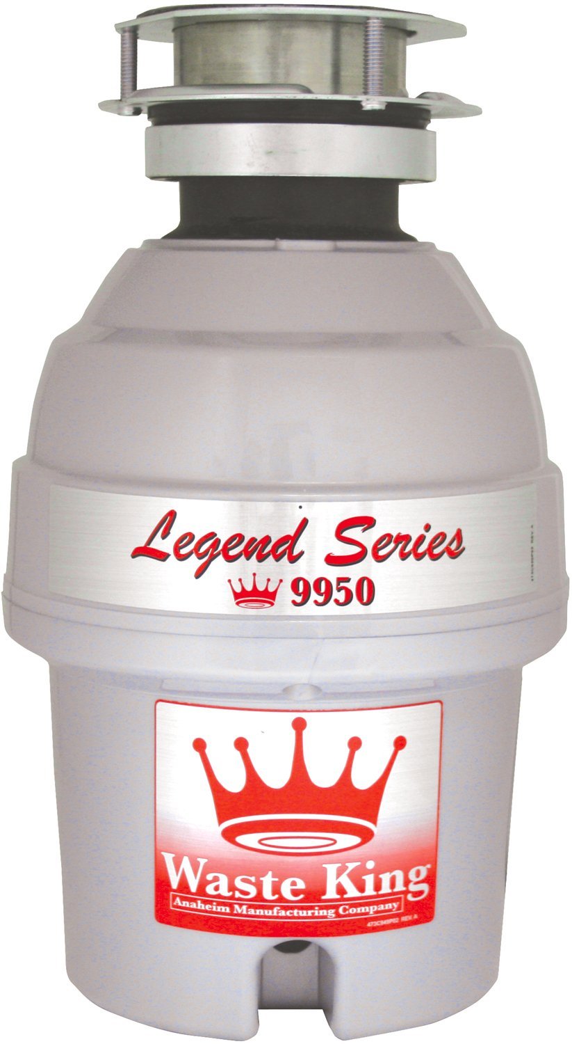 Waste King Legent Series 9950 3-Bolt Garbage Disposer, 3/4 Hp