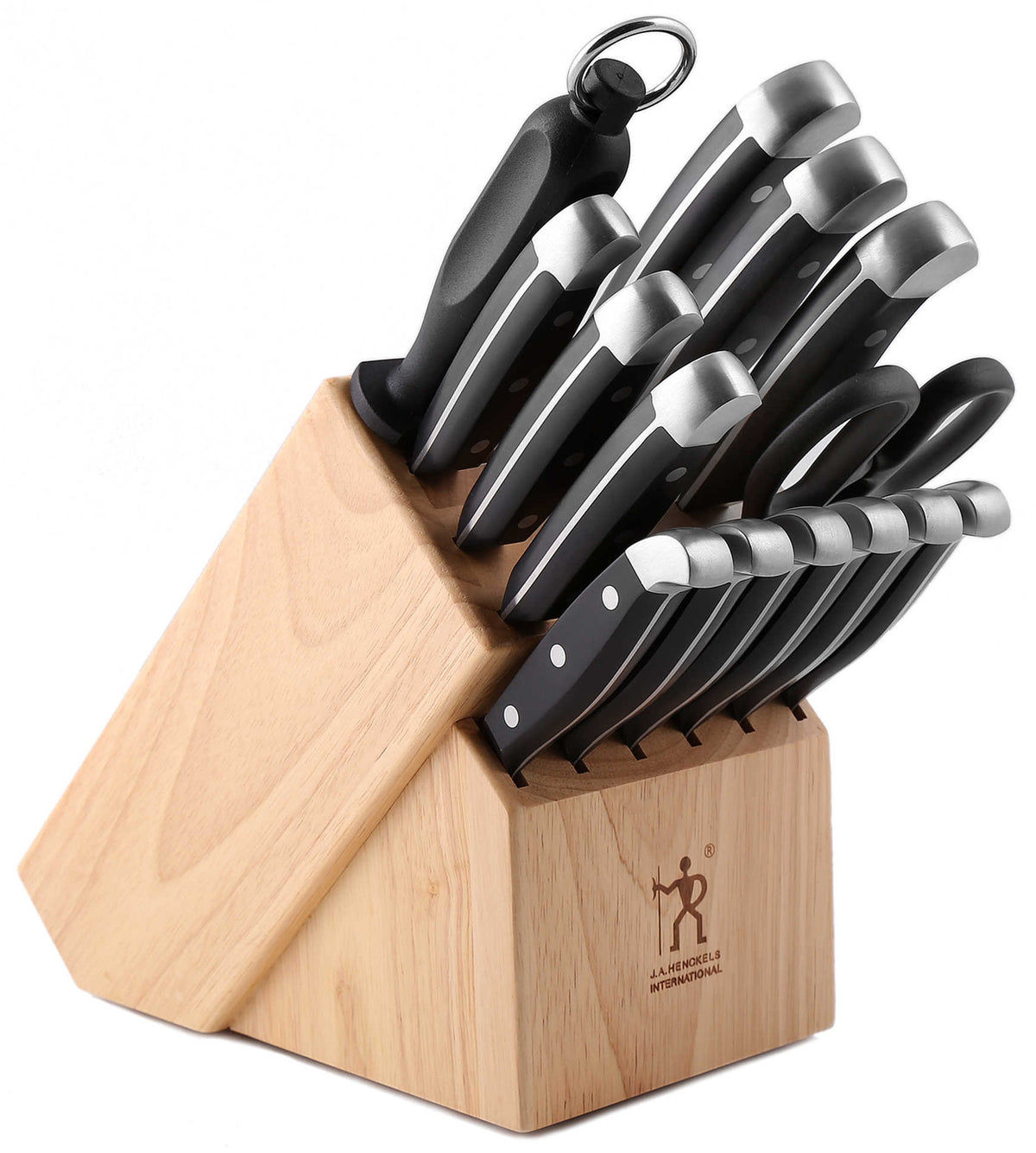J.A. Henckels 13550-005 International Statement Knife Block Set, 15 Piece