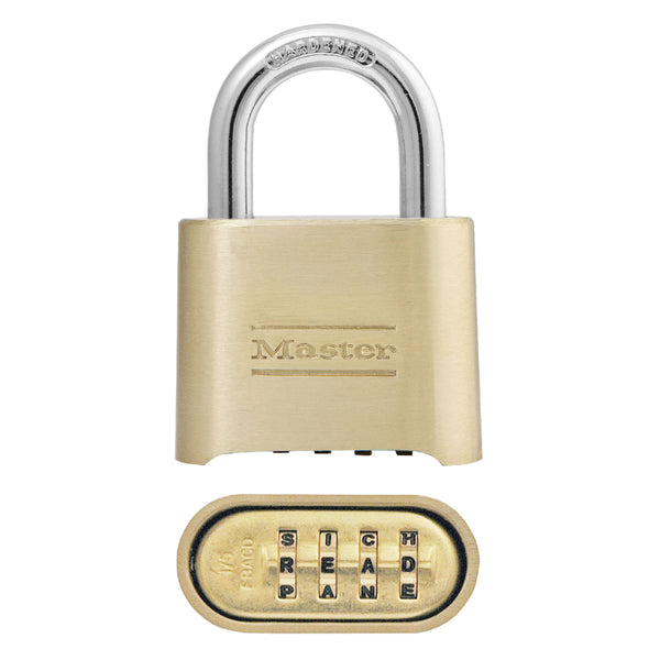 Master Lock 175DWD 4-Digit Set-Your-Own Word Combination Padlock