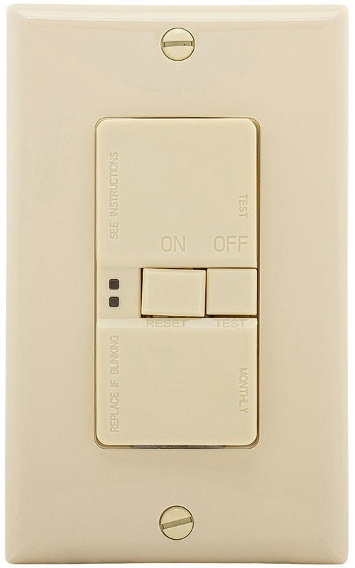Cooper Wiring SGFD20V GFCI Self-Test Blank Face GFCI, Ivory
