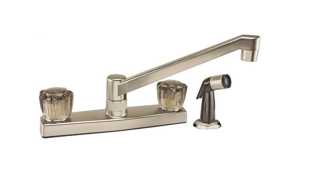 Toolbasix JY8201SBN Kitchen Faucet Non-Metal With Spray, Brass Nickel