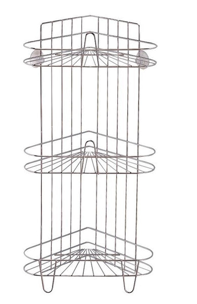 Simple Spaces SS-SC3-29-CH-3L Shower Caddy, 3-Tier, Chrome