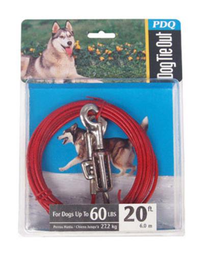 Ruffin' It 7N29220 Tangle-Resistant Tie-Out Cable, 20 Feet