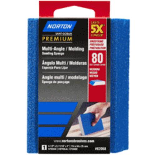 Norton 82068 5X Multi Angle Sanding Block Medium, 100 Grit
