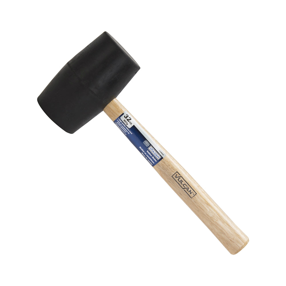 Vulcan JLO-034 Wood Handle Rubber Mallet, 32 Oz