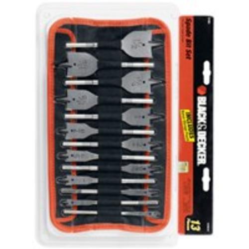 Black & Decker 71-536 Spade Drill Bit Set 13 Pc