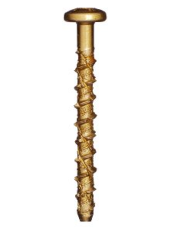 GRK 57831Concrete Pan Head Gold Screw, Caliburn Ph #1/4 X 2-1/4", 50Pc/Pk