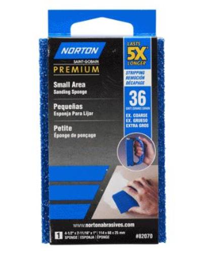 Norton 07660782070 5x Small Area Sanding Sponge, 4.5" x 2.7" x 1"