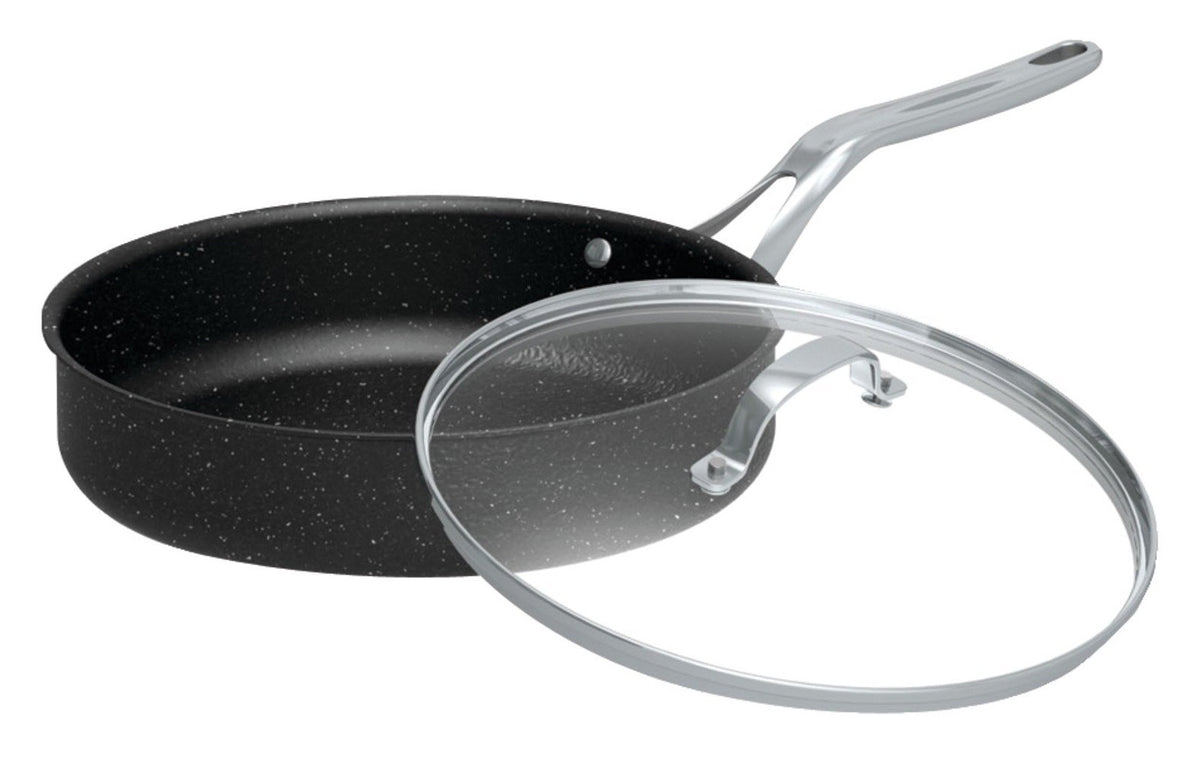Starfrit 060318-003 Deep Fry Pan with Glass Lid, 11"