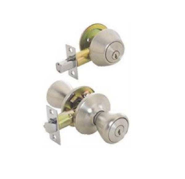 Prosource BS621BRA4F Tulip Door Entry/Bolt, Stainless Steel
